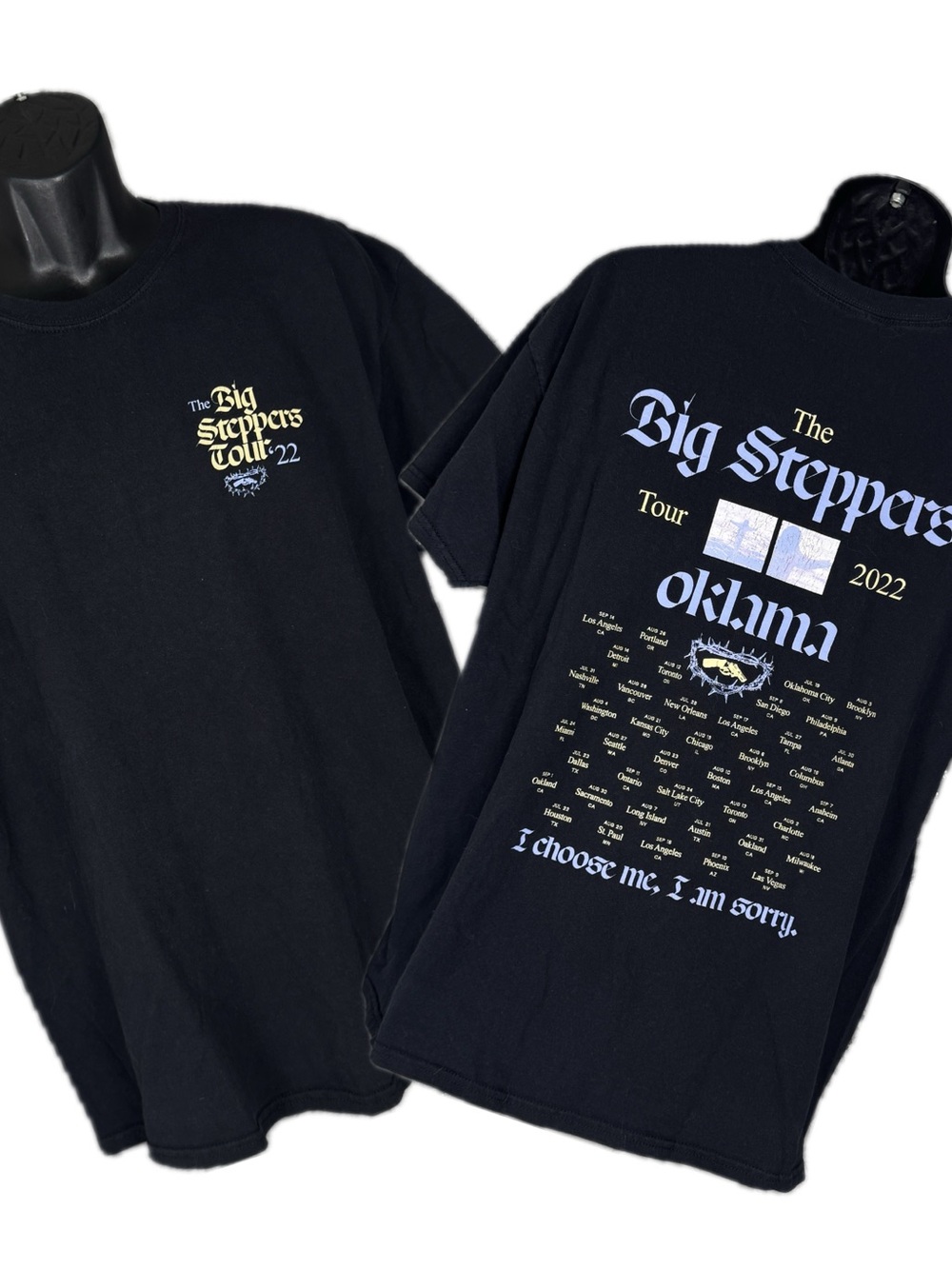 Kendrick Lamar The Big Steppers Tour 2022 Oklama Graphic T-Shirt Size Large